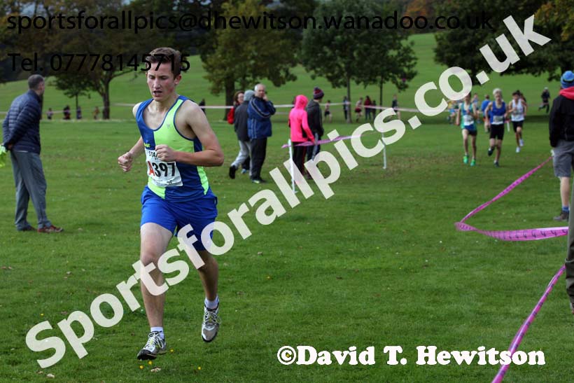 Boys under-15s Northern Cross Country Relays, Graves Park, Sheffield. Photo: David T. Hewitson/Sports for All Pics